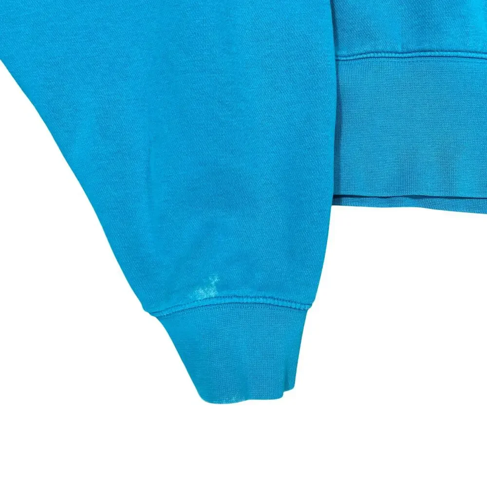 Women’s Nike Center Swoosh Cropped Fit Sweatshirt Small Blue Pullover Crewneck